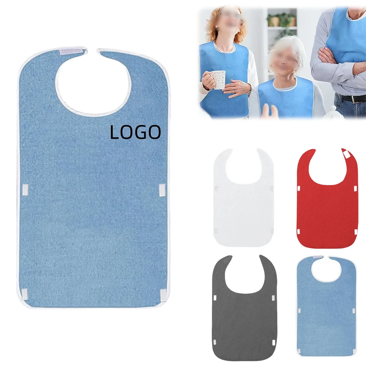 Adult Bibs Care Eating Napkin Apron For Elderly 1