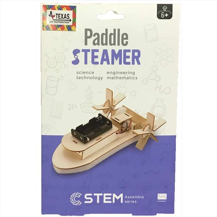 Wooden Paddle Boats STEM Construction Kits 1