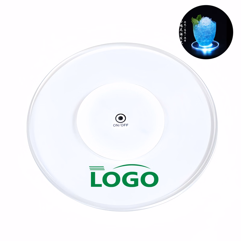 Acrylic LED Light-Up Coaster