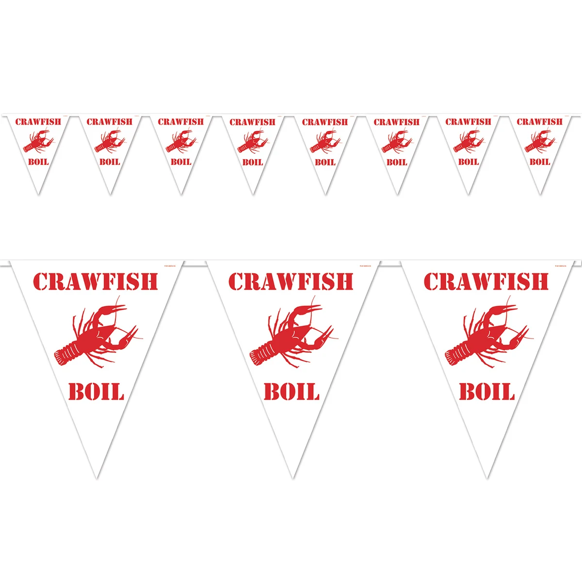 Crawfish Boil Pennant Banner 1