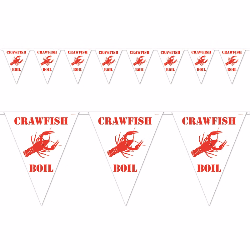 Crawfish Boil Pennant Banner