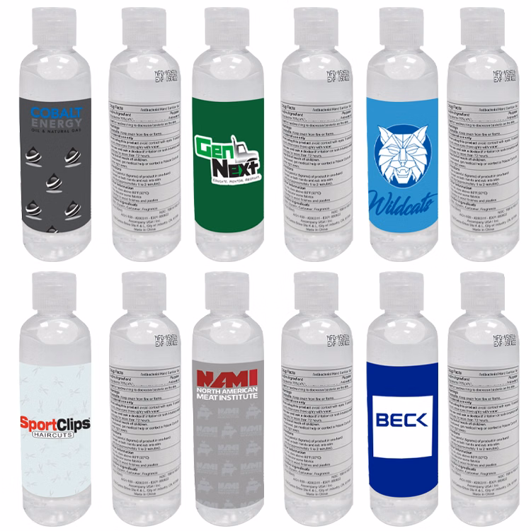 3.4 oz Full Color Hand Sanitizer Bottle