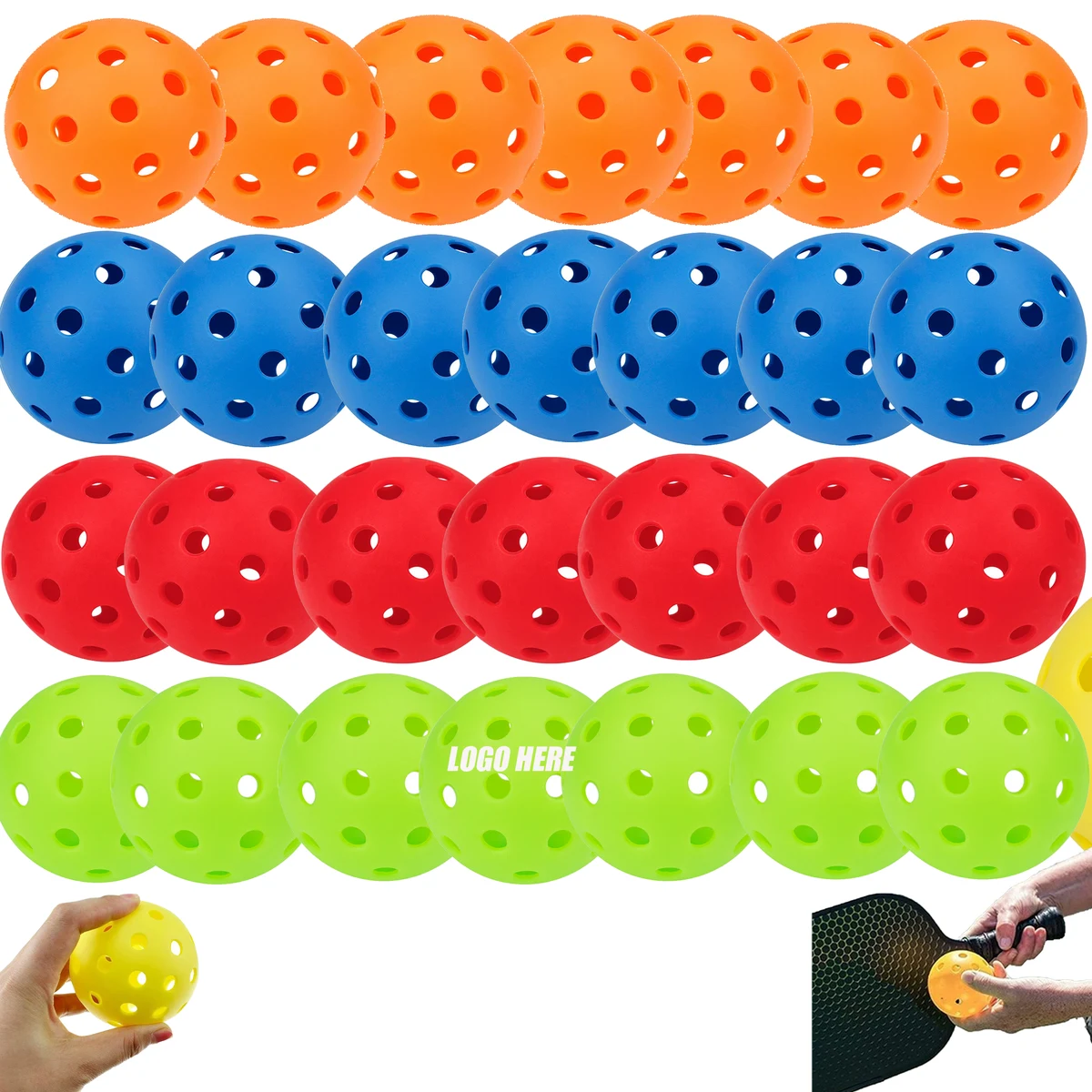 40 Holes Pickleball Balls 1