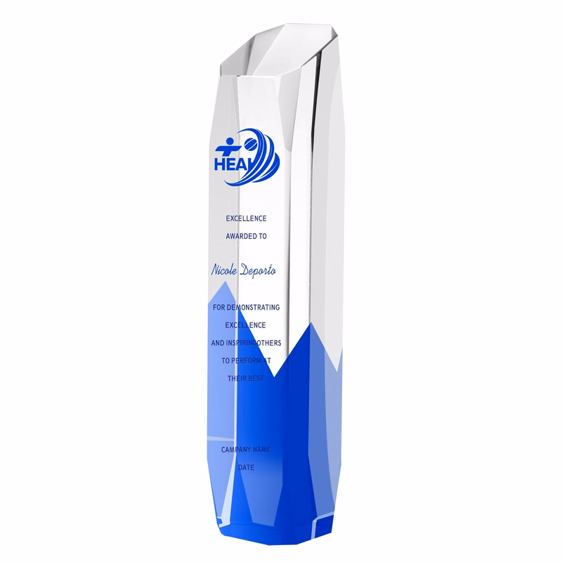 Colorful Crystal Obelisk Award