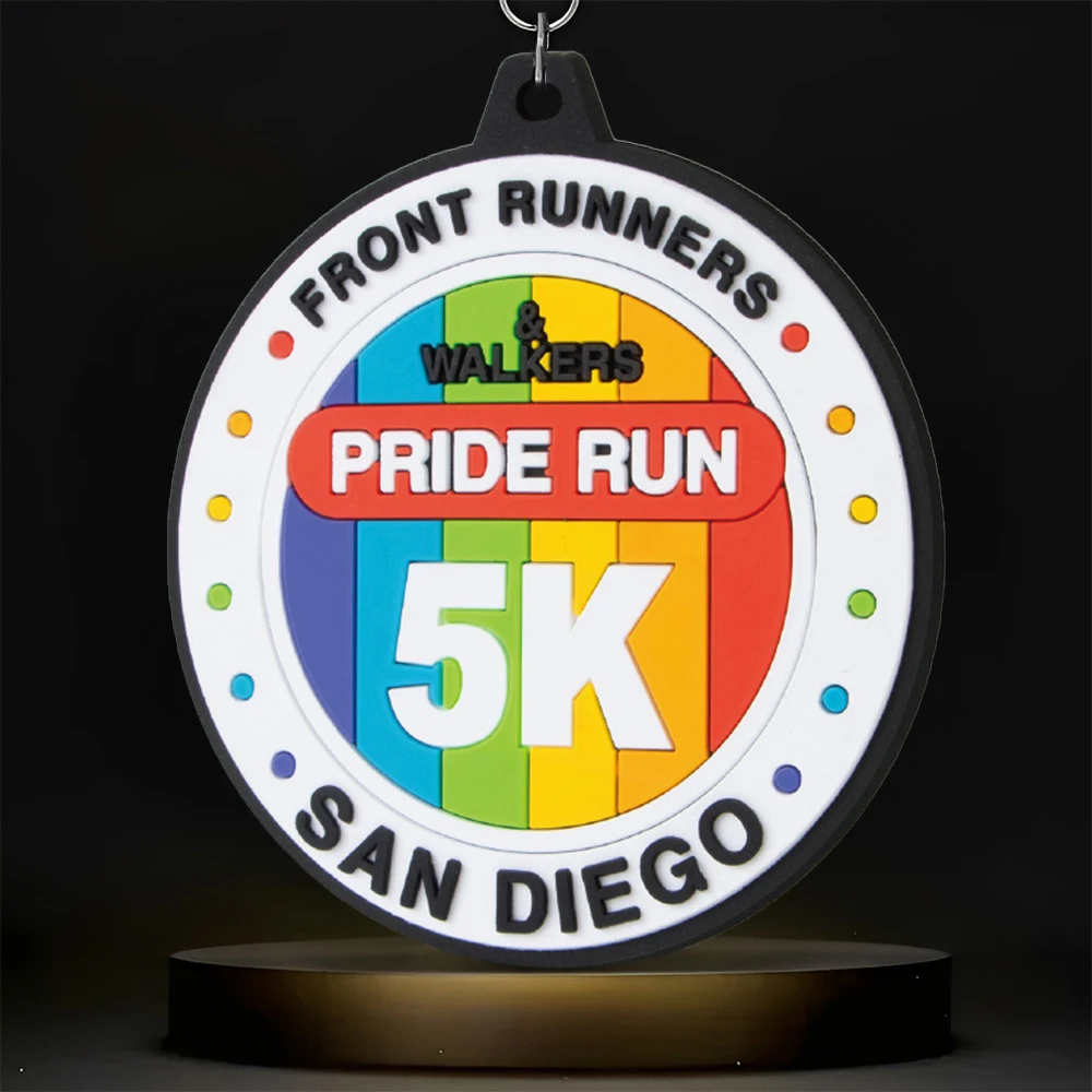 Custom Soft 2D PVC Medal (1.5" Round or 2"x1" Rectangle) 1