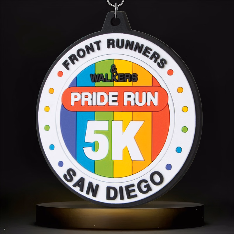 Custom Soft 2D PVC Medal (1.5" Round or 2"x1" Rectangle)