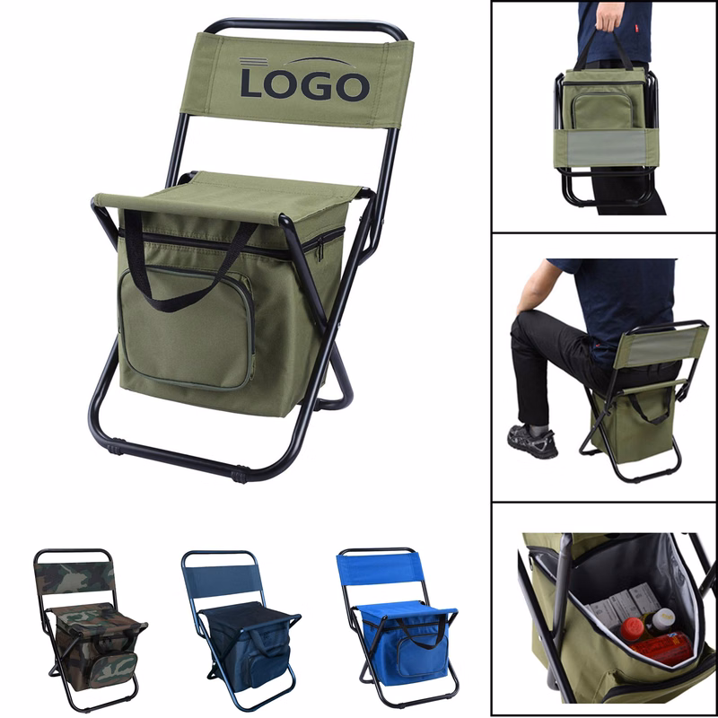 Portable Foldable Fishing Chair With Refrigerated Bag
