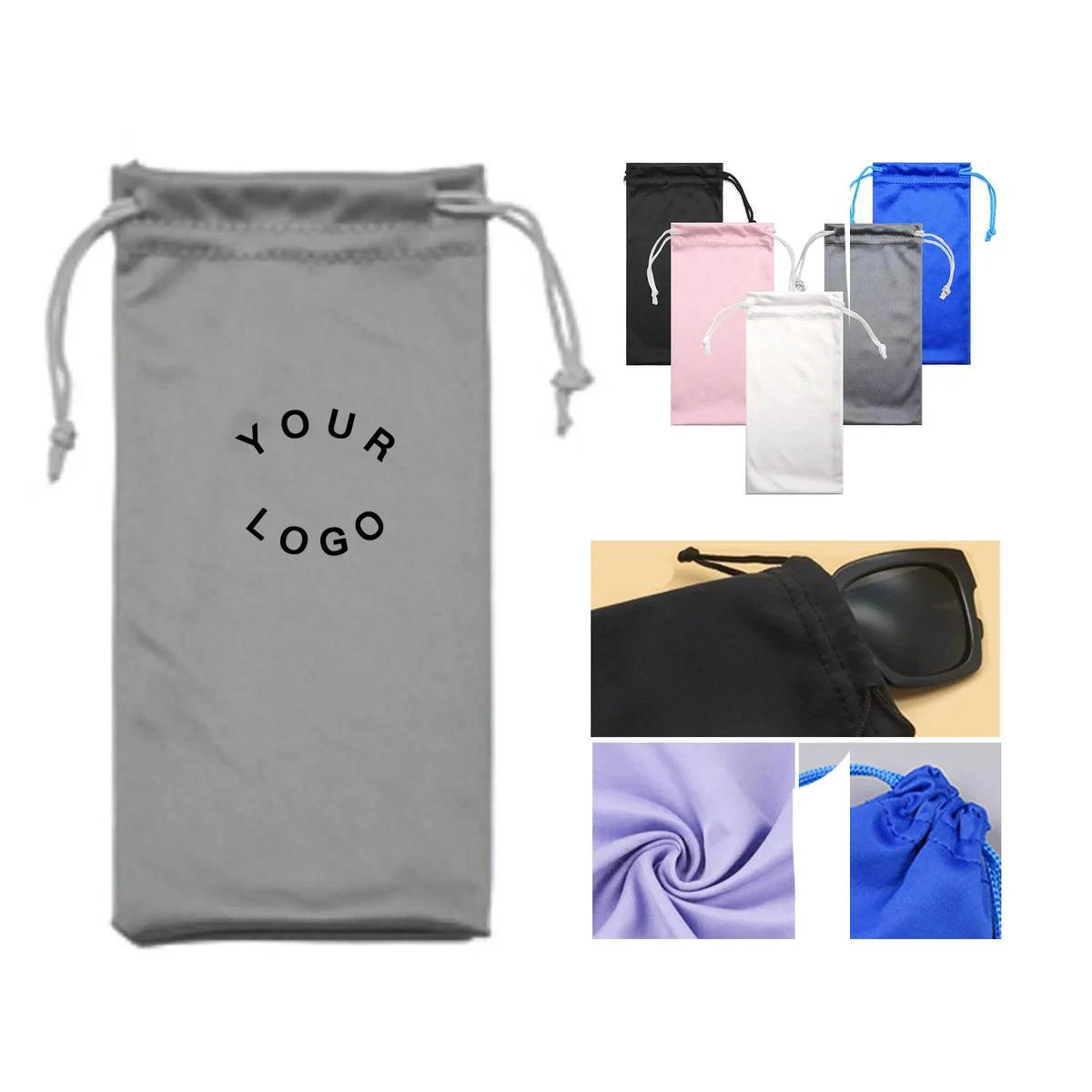 Eyeglass Storage Bag with Soft Microfiber Fabric 1
