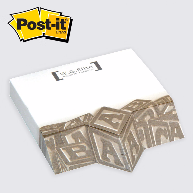Post-it® Custom Printed Angle Note — Diamond - 4 x 3-3/4   Diamond