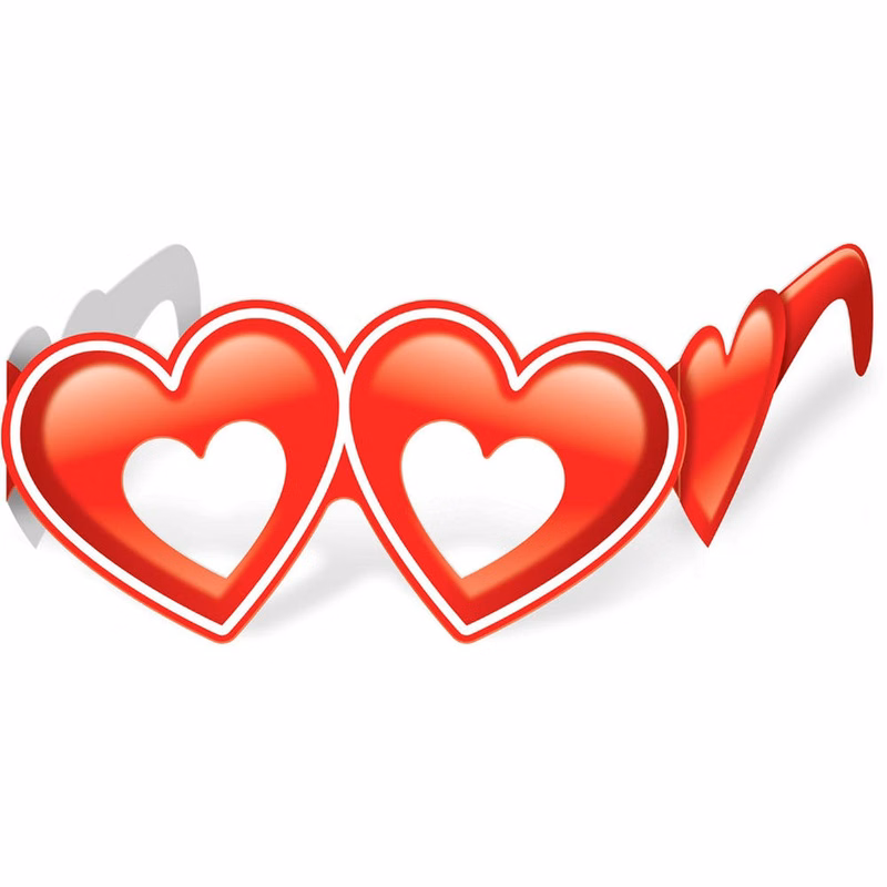 Heart Shaped Glasses - 12 Pk