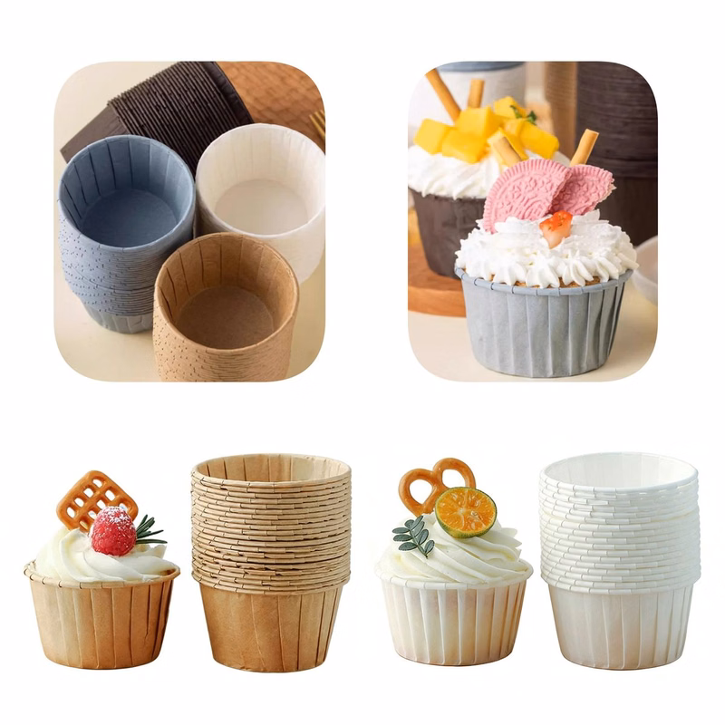 Disposable Muffin Cups with Ruffled