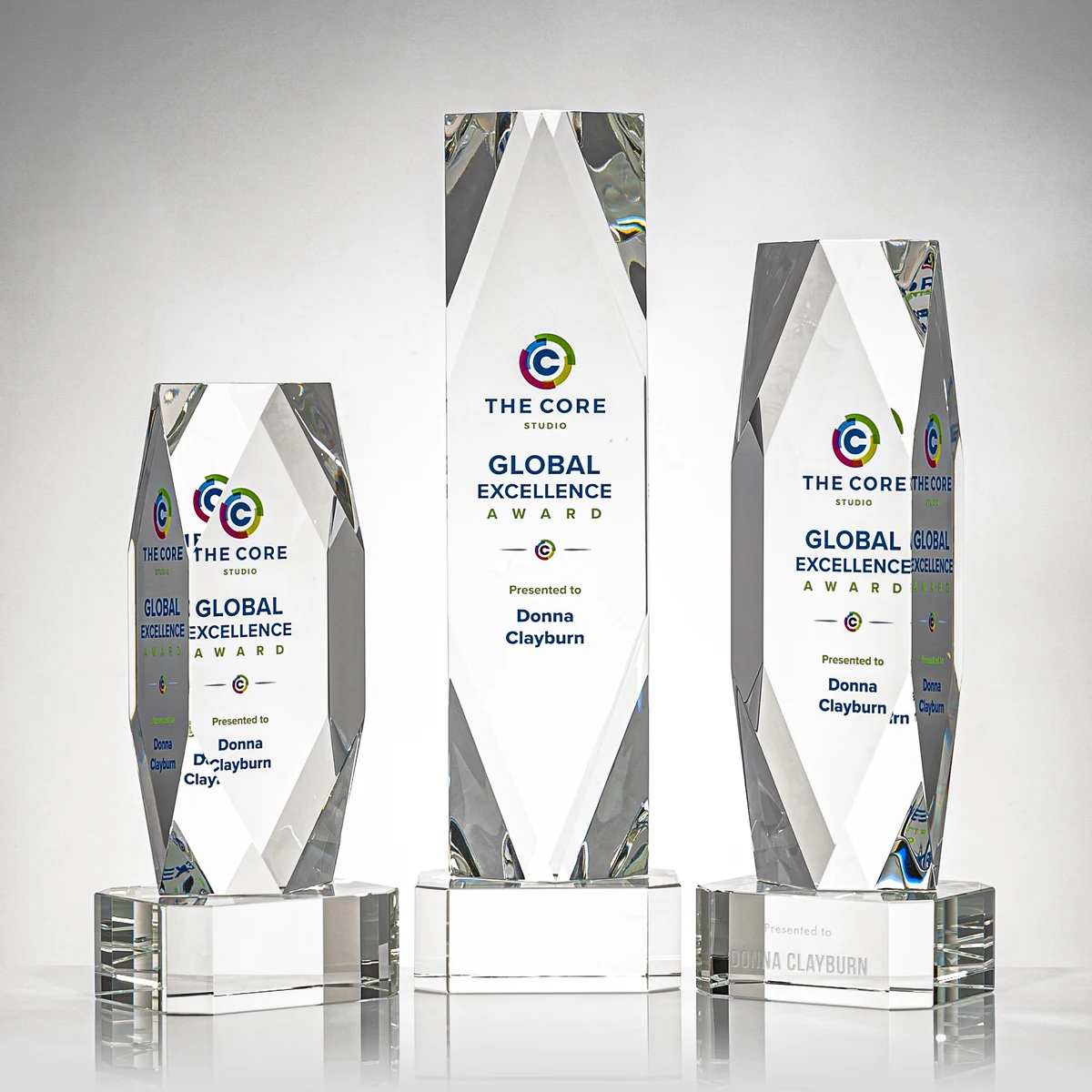 Delta VividPrint™ Award on Base - Clear 1