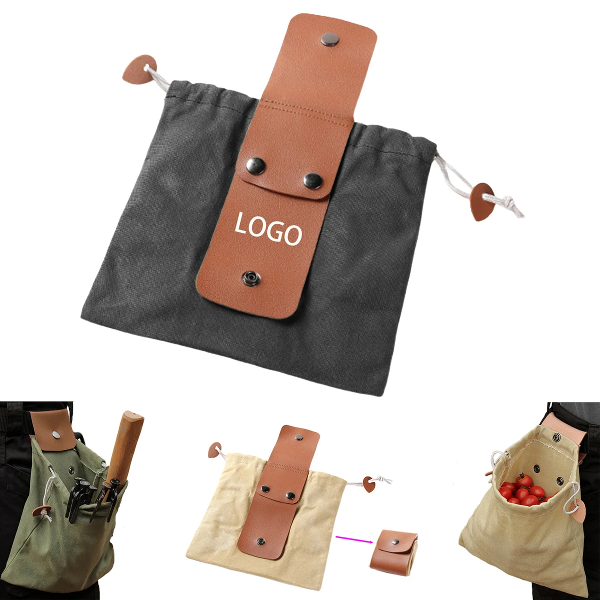 Foldable Canvas Outdoor Picking Bag 1