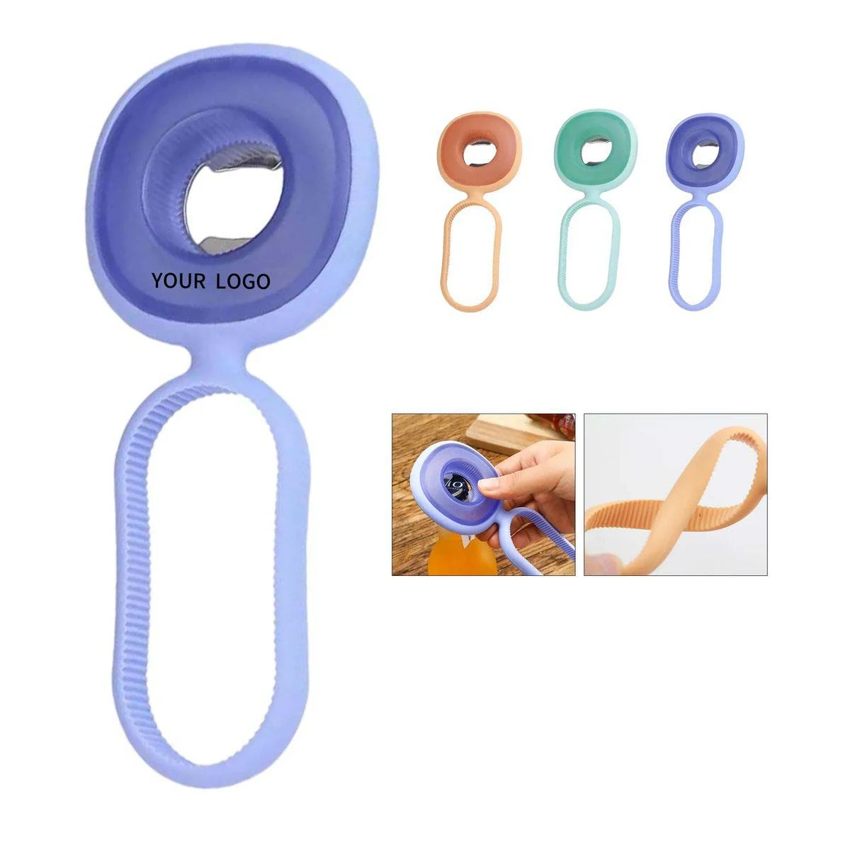 Bottle Opener with Non Slip Silicone Handle 1