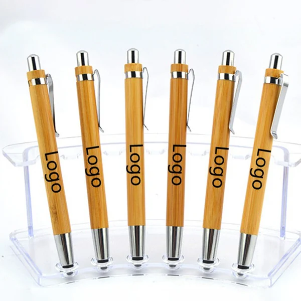 Bamboo Capacitive Stylus Ballpoint Pen 1