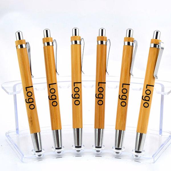 Bamboo Capacitive Stylus Ballpoint Pen