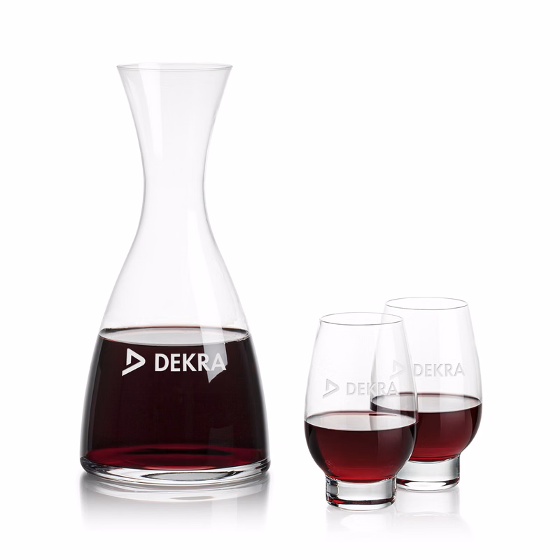 Barham Carafe & Glenarden Footed Wine