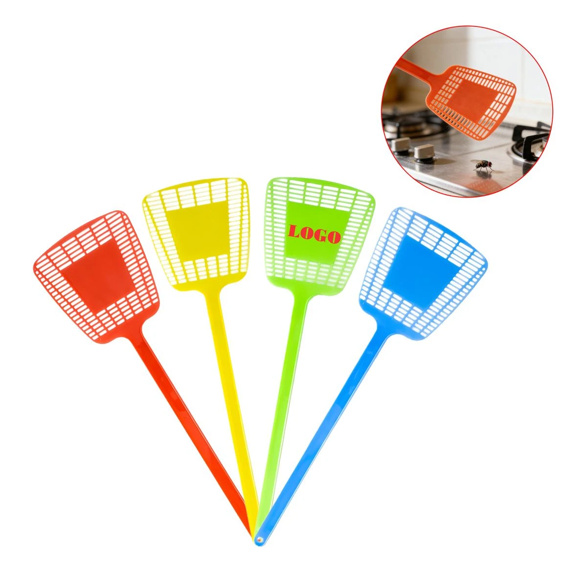 Lightweight Extended Handle Fly Swatter 1