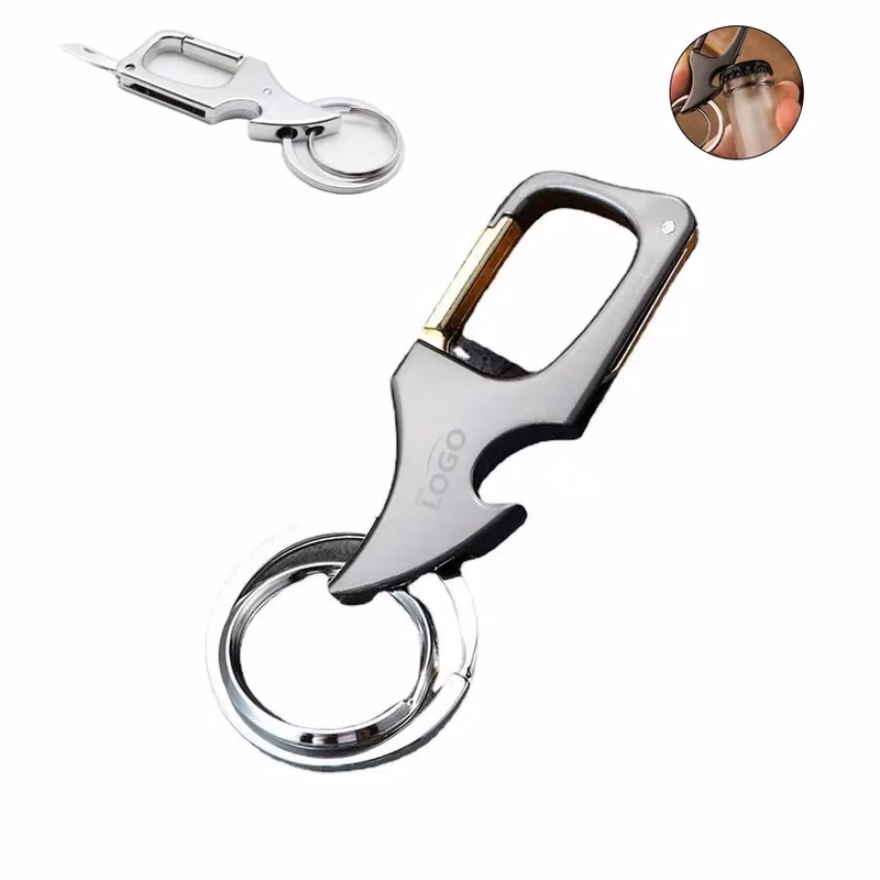 Multifunctional Keychain Bottle Opener with Knife