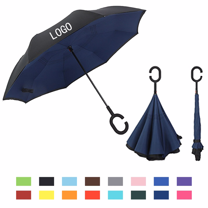 Car Standing Long Handle Reverse Weather Umbrella