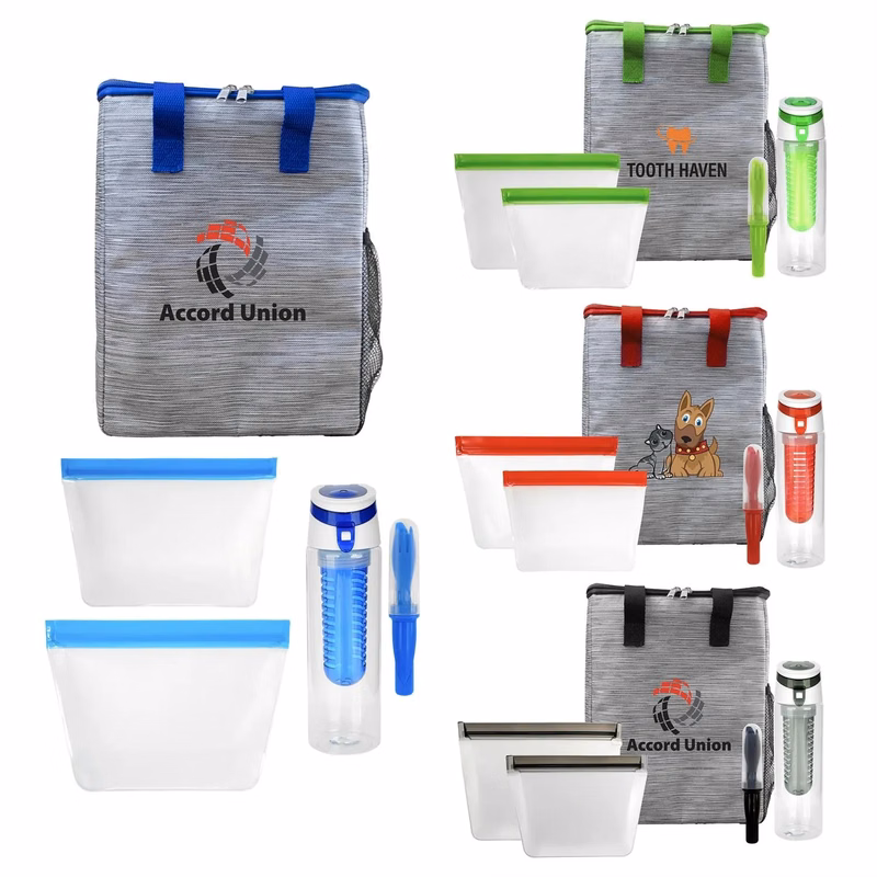 Reusable Beverage & Cutlery Tote Set