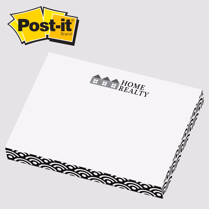 Post-it® Custom Printed Rectangle Notes Cube - 3" x 4" x 1/2"