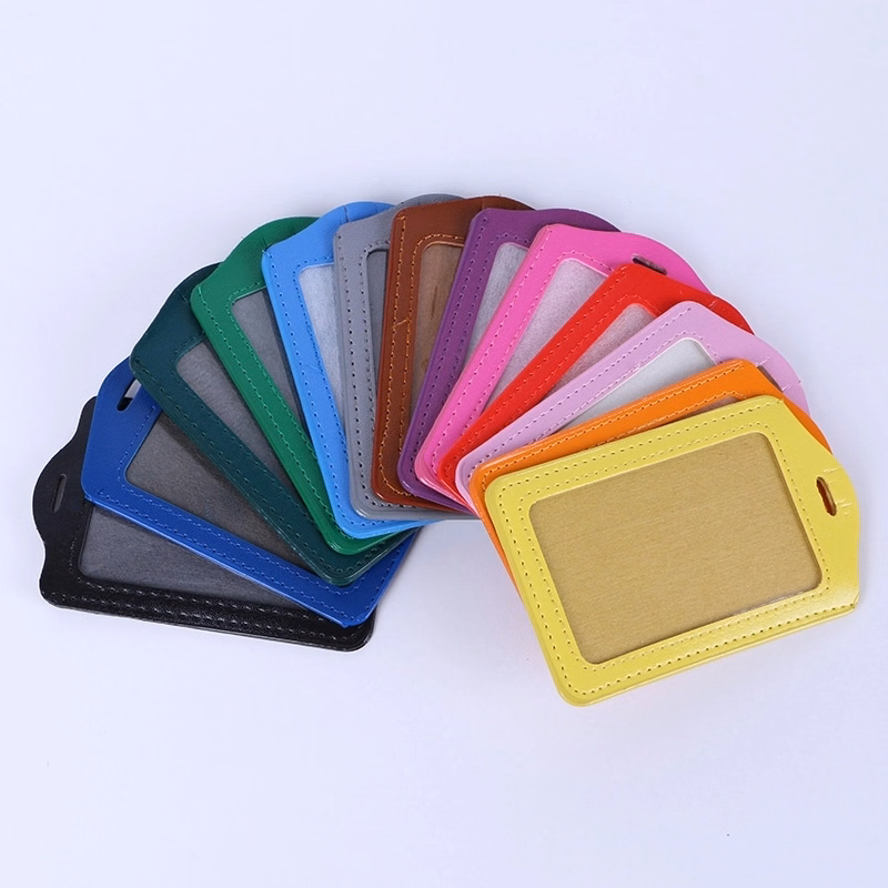PU Leather ID Badge Holder