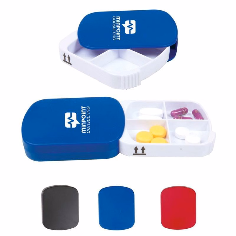 4 Compartment Pill Case