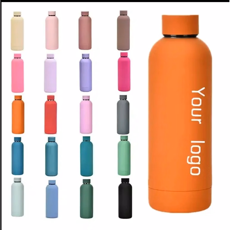 17Oz Stainless Steel Water Bottle Silicone Protective Sleeve