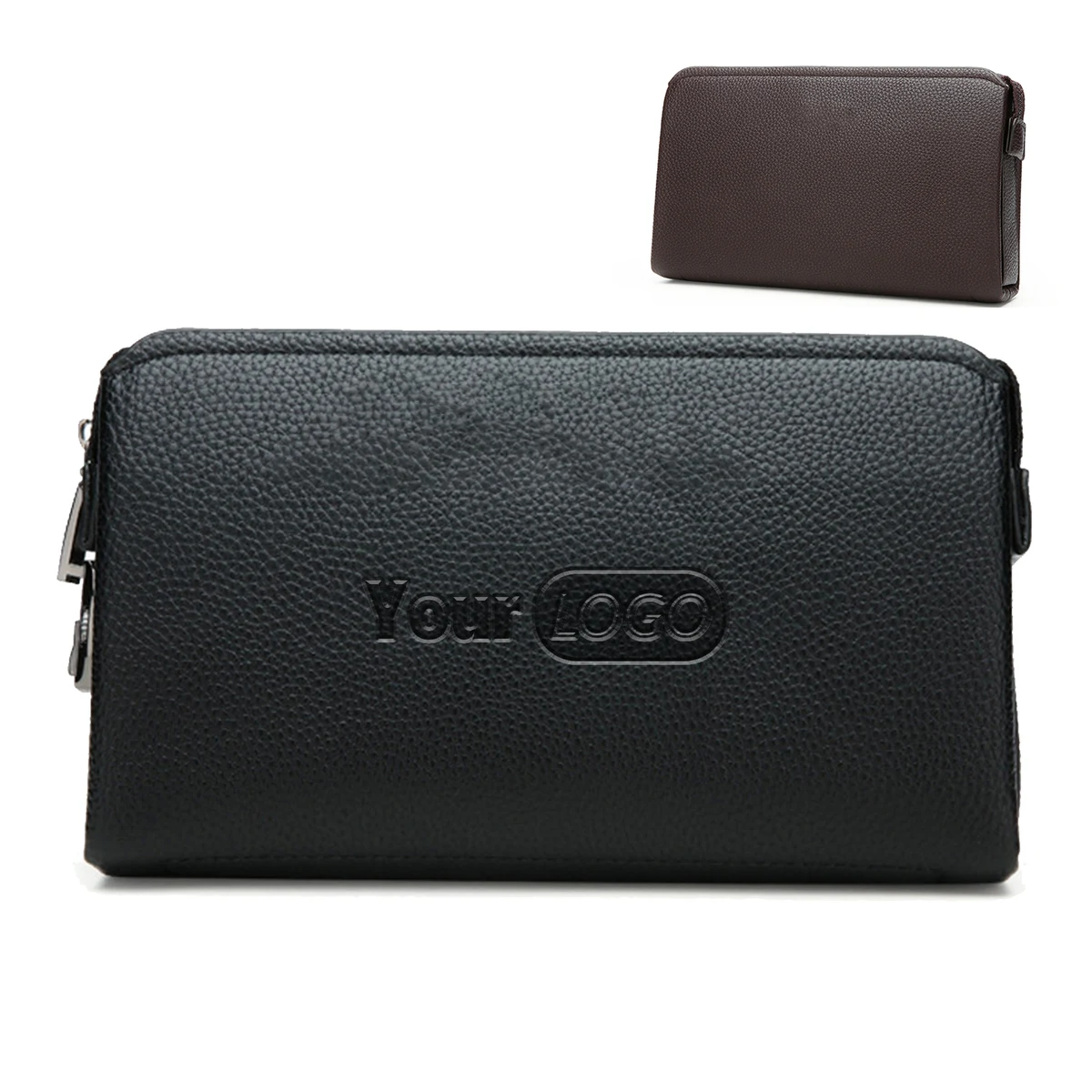 Pu men's handbag Combination lock 1