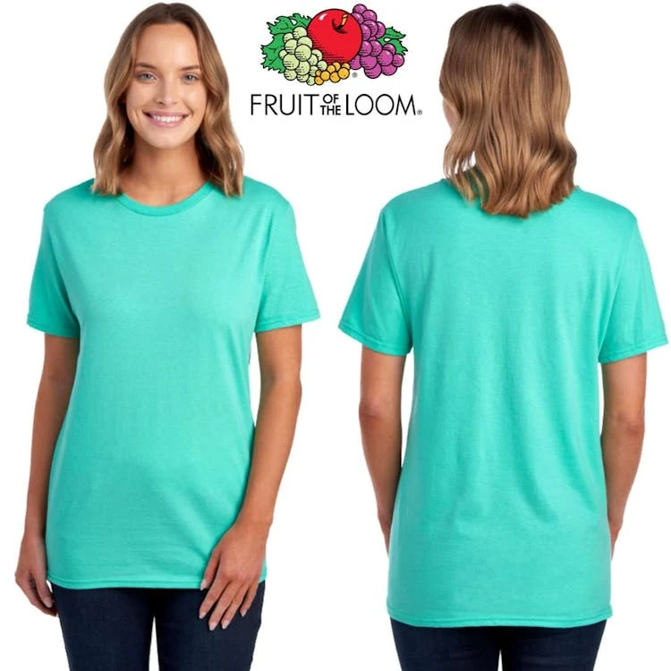 Fruit of the Loom Unisex T-Shirts - Size 2XL Mint Blue 1