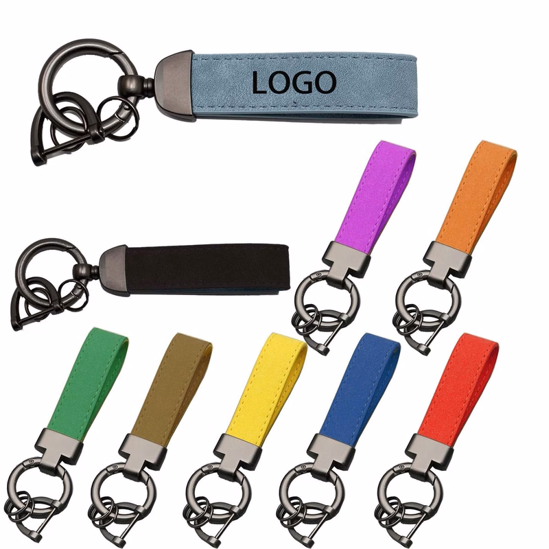 T-Shaped Leather Keychain
