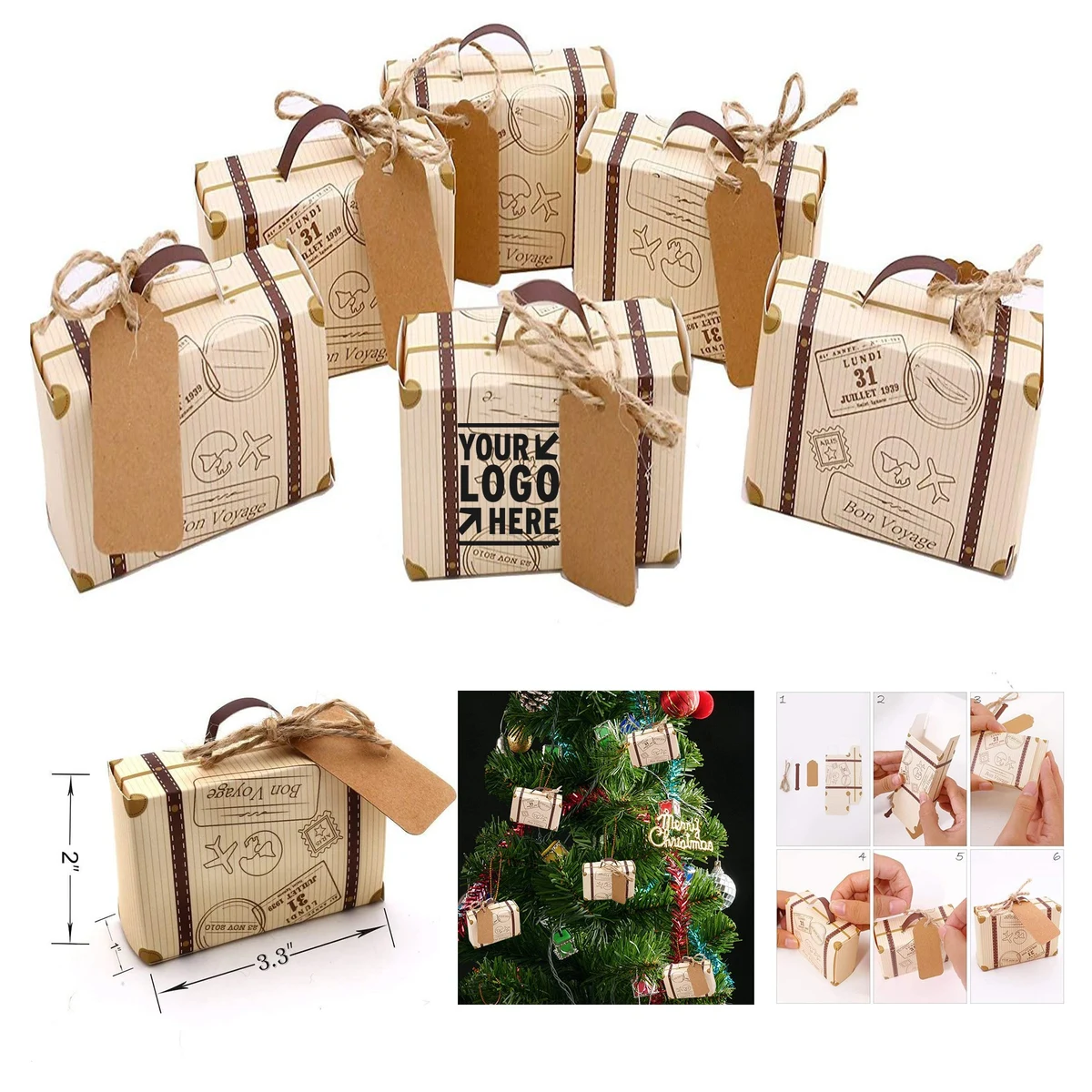 Mini Suitcase Favor Box Party Favor Candy Box 1