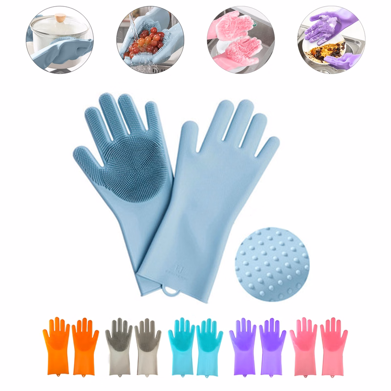 Multi-function Silicone Washing Gloves