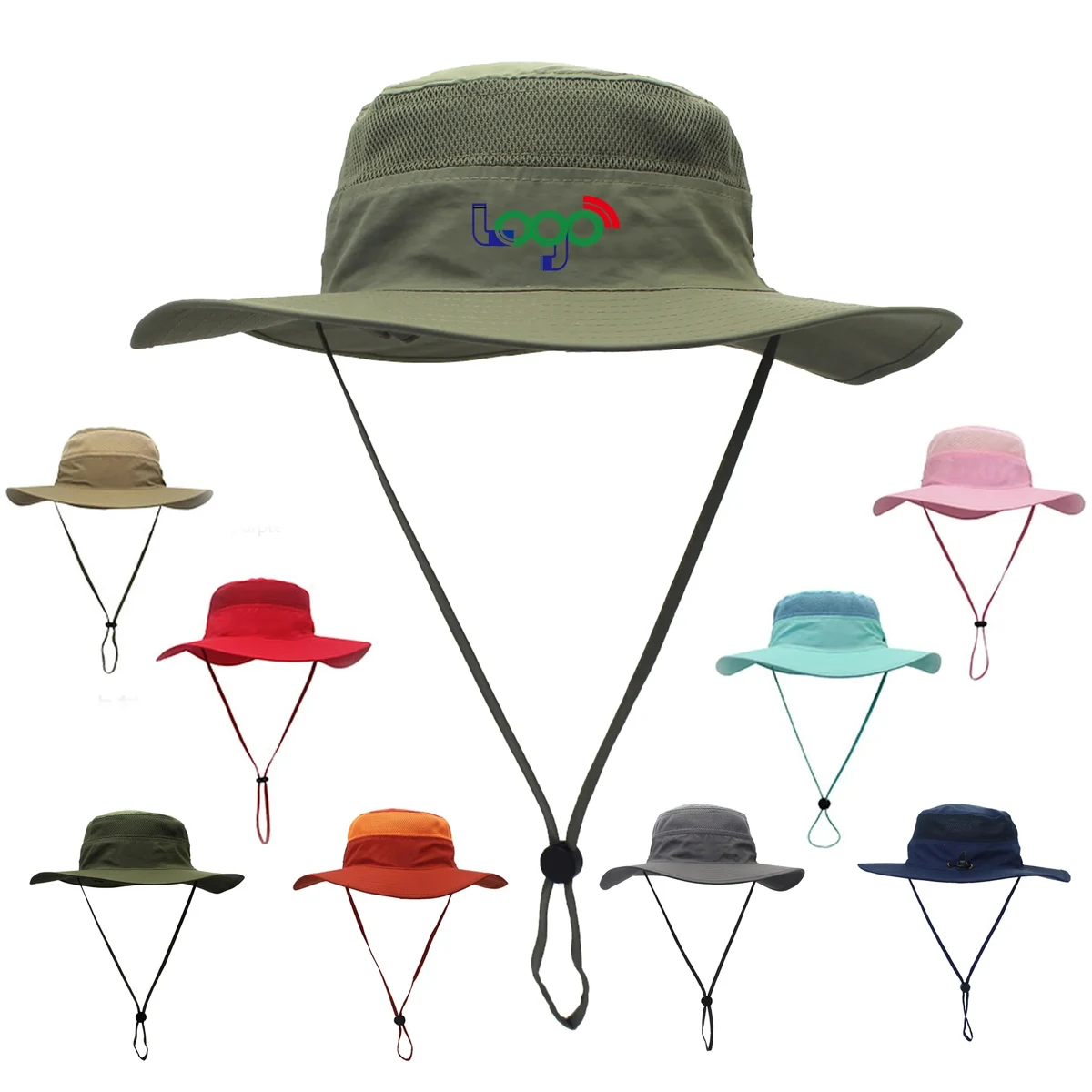 Wide Brim UV Protection Sun Bucket Hat MOQ10pcs 1