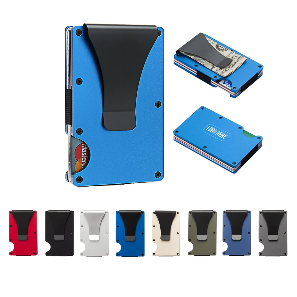 Elastic Aluminium Alloy RFID Card Wallets 1