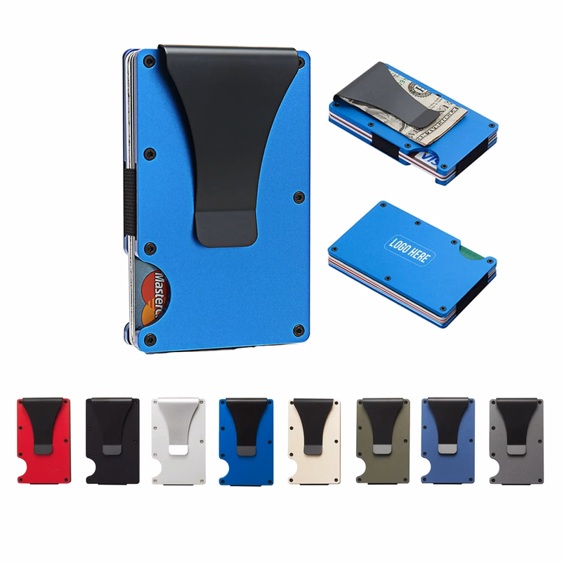 Elastic Aluminium Alloy RFID Card Wallets