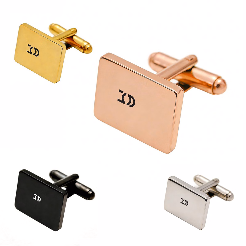 Custom Eco-friendly Colored Stainless Steel Cufflinks