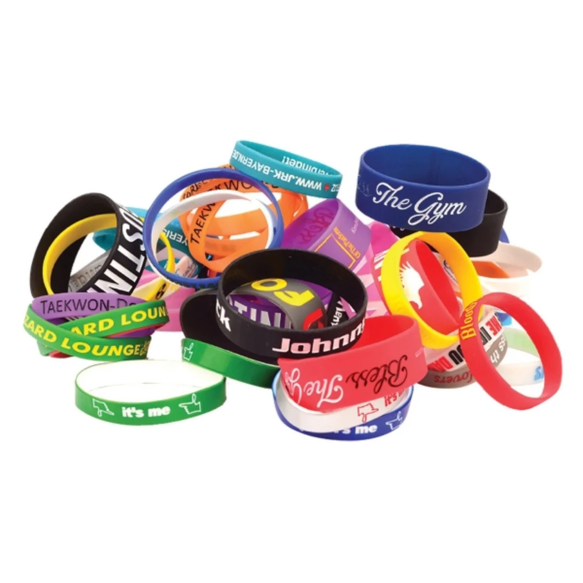 Debosseded Color Filled Wristband 1