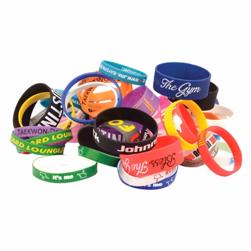 Debosseded Color Filled Wristband