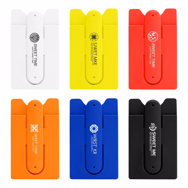 Silicone Phone Card Holder With Stand