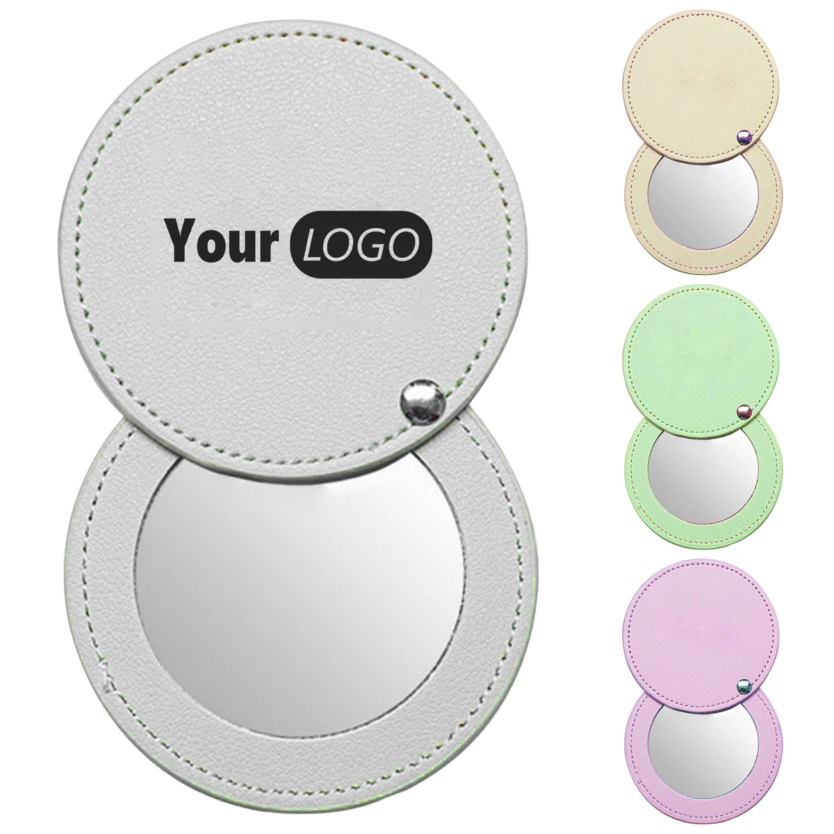 Pu Compact Leather Mirror 1