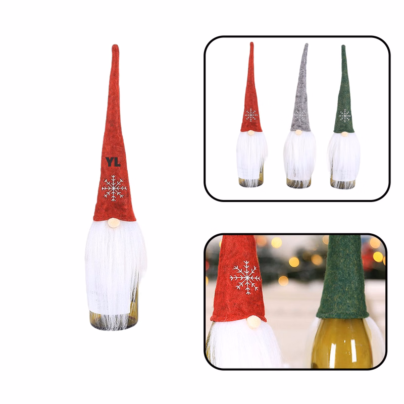 MOQ 30 PCS Santa Wine Cover