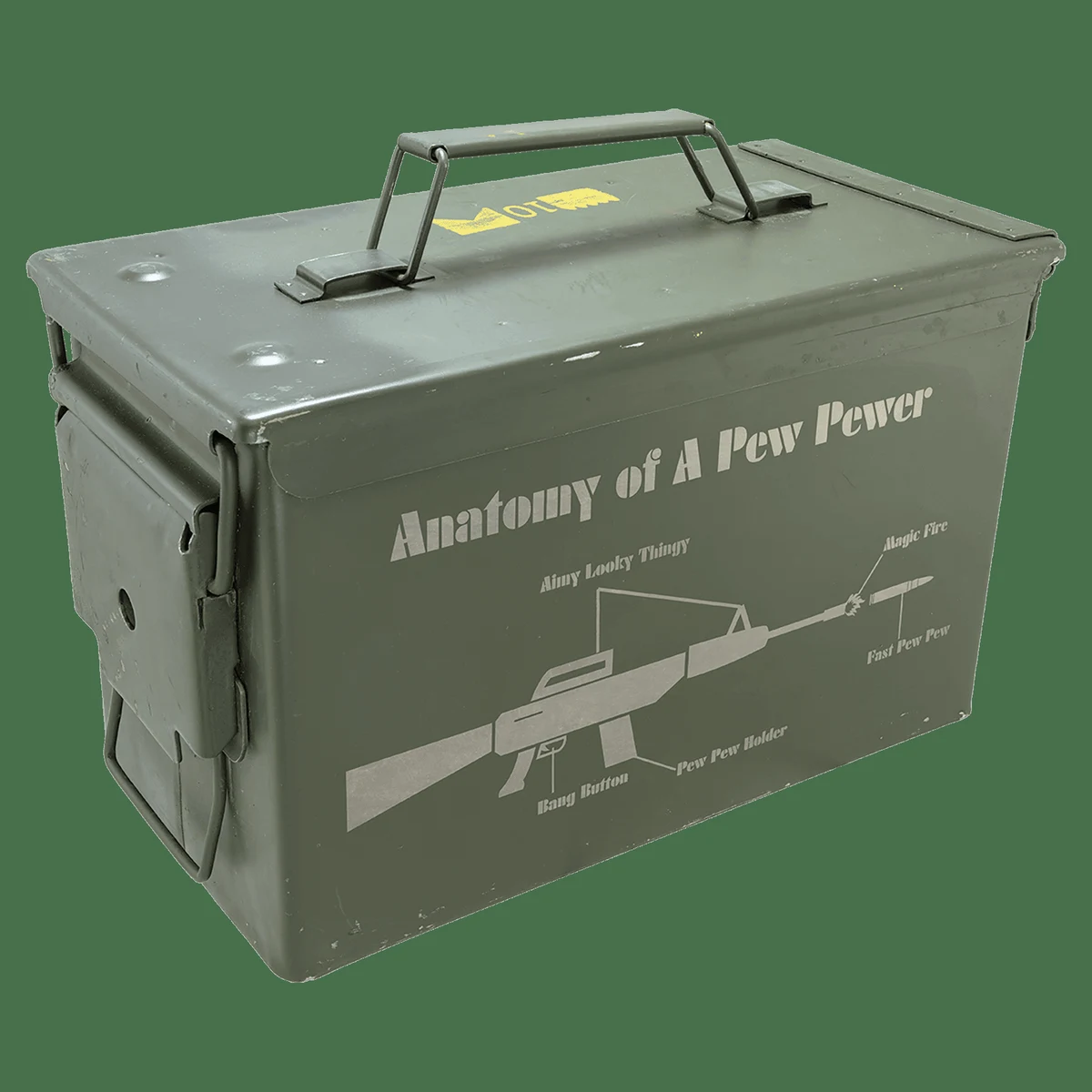 Olive Drab 50 Caliber Army Surplus Steel Ammo Can 1