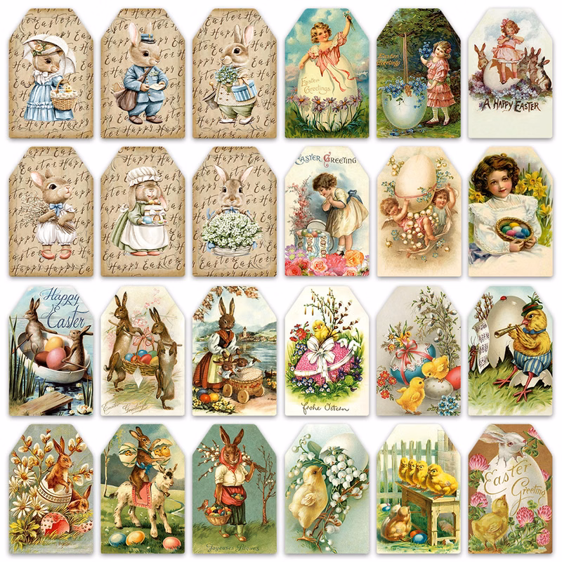 60pcs 2.16" x 3.34" Paper Gift Tag