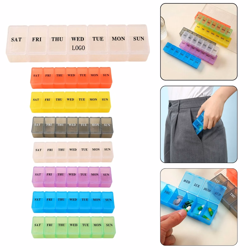 Weekly Pill Organizer Storage Box