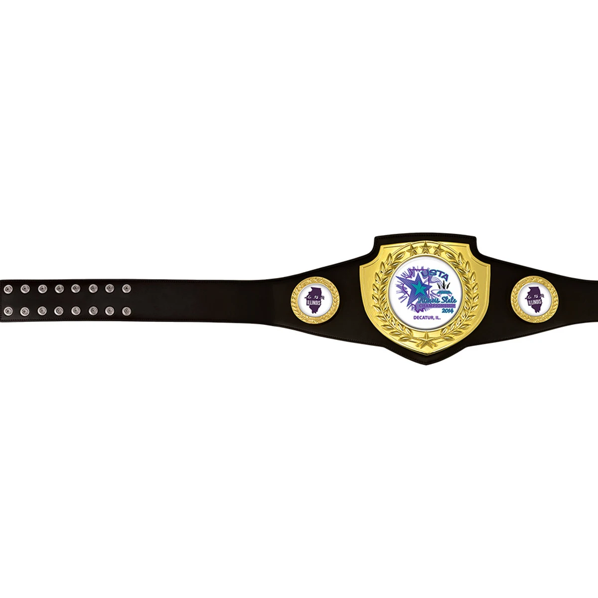 Shield Championship Belts: Black-Gold 1