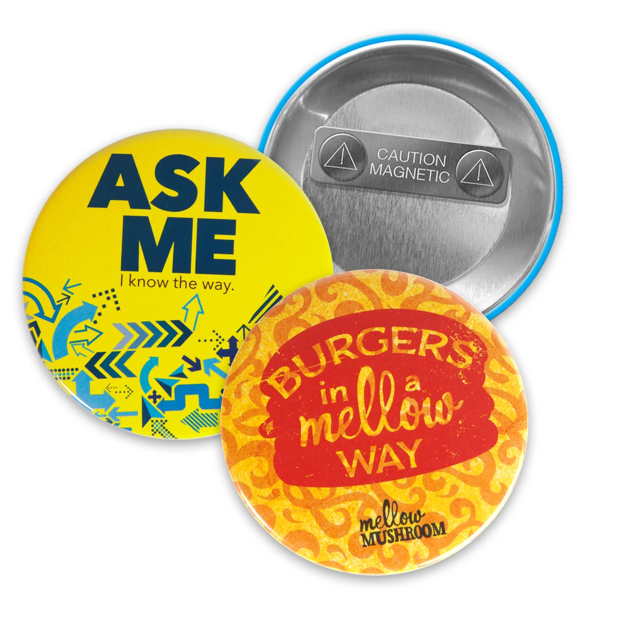 3" Circle Magnet Back Button 1