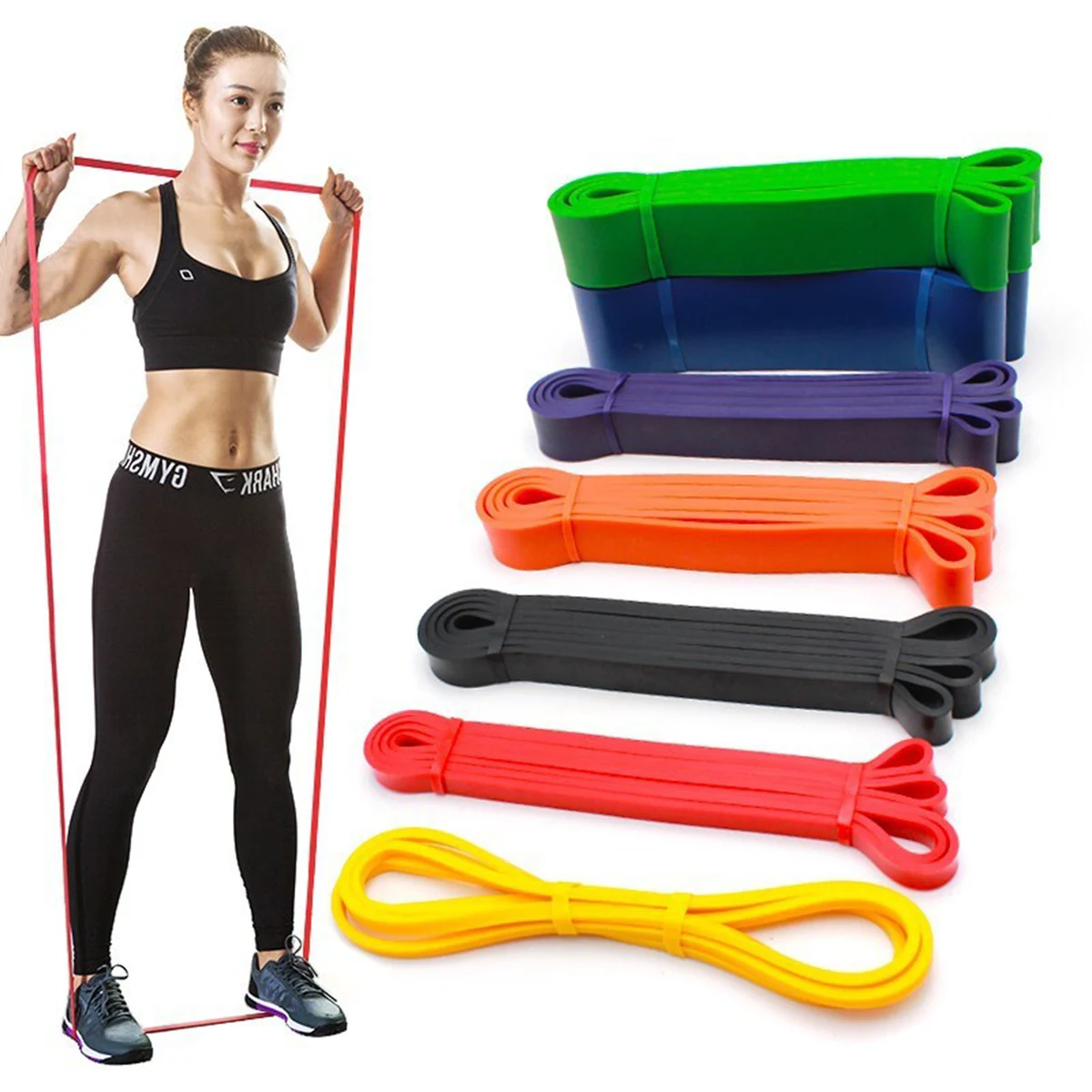 Thick Yoga Elastic Body Fitness Resistance Strap Band 1