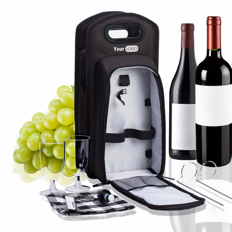 Polyester Custom Wine Insulator Bag